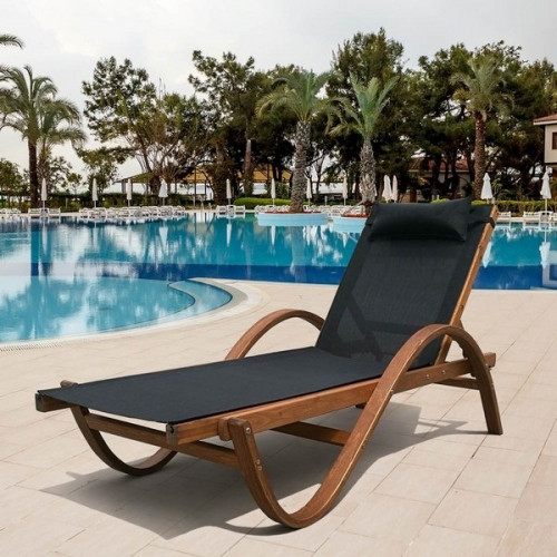 шезлонг-лежак мальта black в Магнитогорске