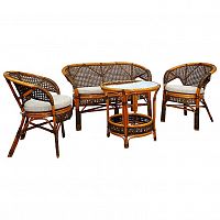 комплект плетёной мебели из ротанга together (темно-коричневый) на 4 персоны в Магнитогорске