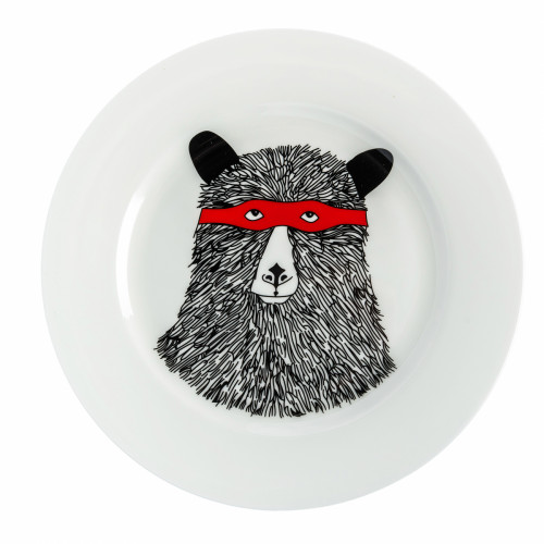 большая тарелка мишка в маске в Магнитогорске