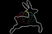 фигура бегущий олень белый 87x84 см в Магнитогорске