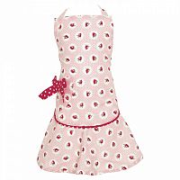 детский фартук w/bow strawberry pale pink в Магнитогорске