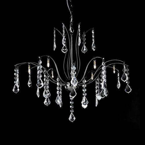 люстра md61005-8a от illuminati прозрачная/ хром в Магнитогорске