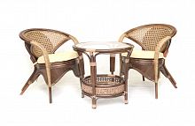 комплект trio на 2 персоны коричневый в Магнитогорске