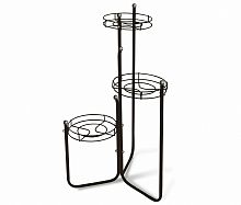 подставка для цветов kaskad 2 чёрно серый в Магнитогорске