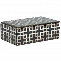 черная шкатулка (коробка) стеклянная abbe большая в Магнитогорске