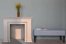 портал для камина нордик фасад: белый (нордик, бретань), с состариванием в Магнитогорске