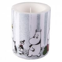 свеча большая moomin зимнее путешествие, 8 см в Магнитогорске