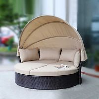 комплект мебели из искуственного ротанга asir-b коричневый на 4 персоны в Магнитогорске