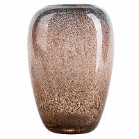 ваза для цветов стеклянная бежевая d17,5x27 см в Магнитогорске