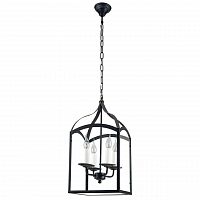 дизайнерская подвесная люстра spot light cage 9500404 черная в Магнитогорске