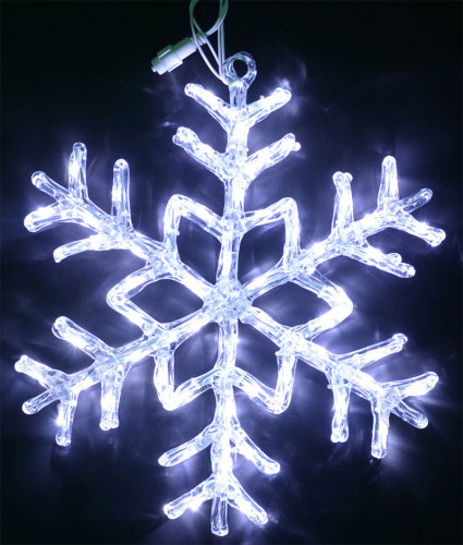 светодиодная снежинка белая 70см в Магнитогорске