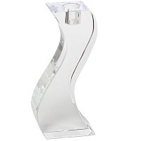 подсвечник хрустальный изогнутый волна wave, 29 см в Магнитогорске