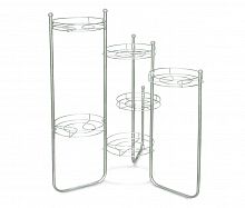 подставка для цветов kaskad 3 серебро серый в Магнитогорске