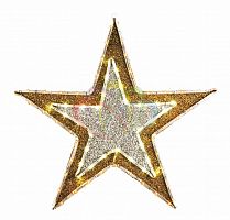 светодиодная фигура звезда бархатная с постоянным свечением 61см в Магнитогорске