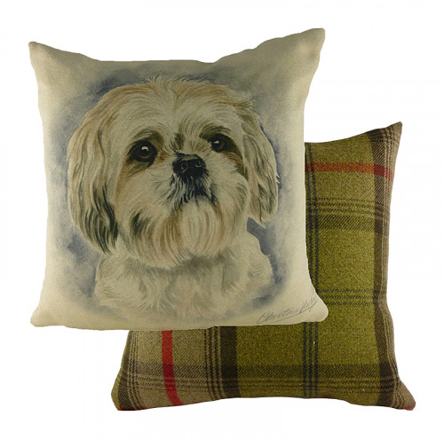 подушка с принтом waggydogs shihtzu в Магнитогорске