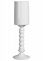ваза белая в виде цилиндра на фигурной ножке amos в Магнитогорске