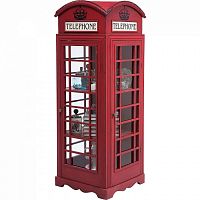 шкаф-витрина london telephone красный в Магнитогорске