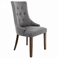 стул деревянный elegance dark walnut / fabric grey в Магнитогорске