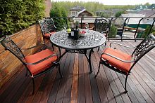 обеденный комплект мебели из литого алюминия наварра на 4 персоны в Магнитогорске