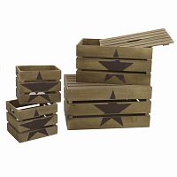 набор ящиков, 4 шт. коричневого цвета в Магнитогорске