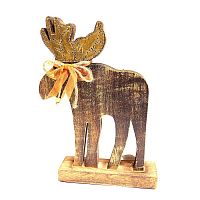 украшение новогоднее деревянное олень reindeer, 29х19х6 см в Магнитогорске