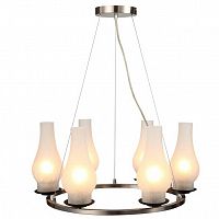 подвесная люстра arte lamp lombardy a6801sp-6br белая в Магнитогорске