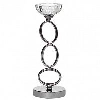 подсвечник серебрянный со стеклянной чашей, 31 см в Магнитогорске