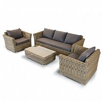 лаунж зона капучино на 5 персон коричневая в Магнитогорске