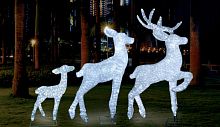 световая фигура 3d олень - белый малыш в Магнитогорске