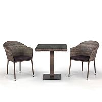 комплект мебели из искуственного ротанга lopera серый на 2 персоны в Магнитогорске