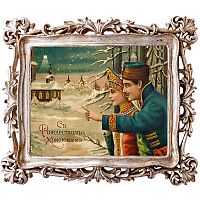 картина «с новым годом!» в раме «амели силвер», версия 18 в Магнитогорске