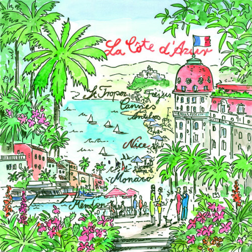 салфетки бумажные кот-д`азур в Магнитогорске