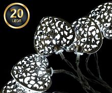 гирлянда новогодняя ажурные сердца 20 led в Магнитогорске