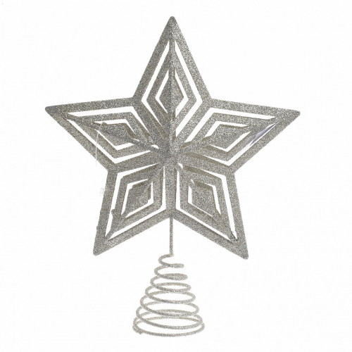 декор новогодний звезда серебристого цвета в Магнитогорске