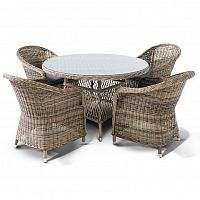 равенна, обеденная группа на 4 персоны ,коричневый в Магнитогорске