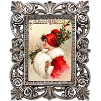 репродукция старинной рождественской гравюры ,калина в Магнитогорске