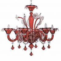 подвесная люстра ideal lux ca vendramin sp6 rosso в Магнитогорске