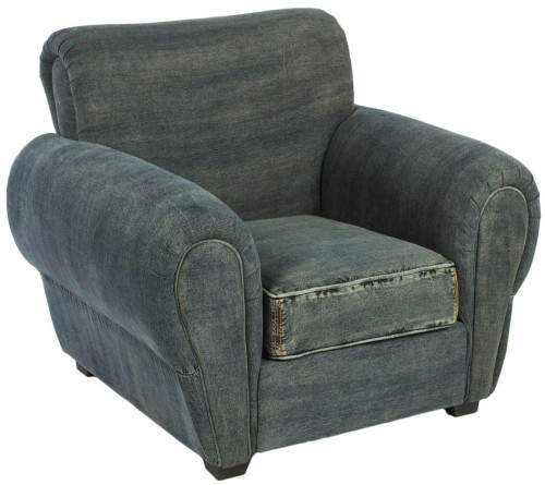 кресло san francisco denim armchair серое в Магнитогорске