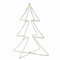 декор новогодний для дома настольный с led елка ярусами, 40 см в Магнитогорске