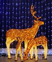 световая фигура 3d олень - коричневый мама в Магнитогорске