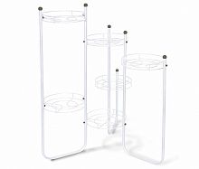 подставка для цветов kaskad 3 бело серая в Магнитогорске