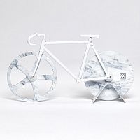 нож для пиццы из нержавеющей стали the fixie, белый мрамор в Магнитогорске