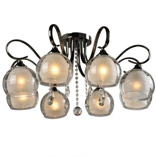 потолочная люстра idlamp merinella 877/8pf-darkchrome в Магнитогорске