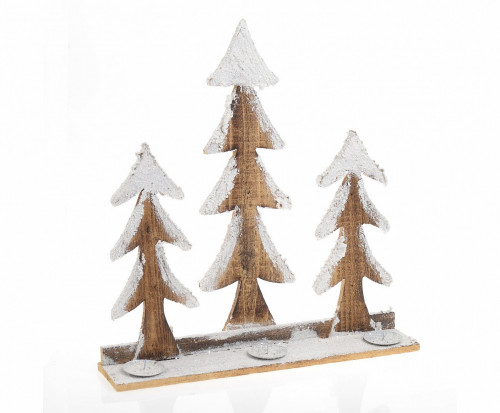 подсвечник новогодний деревянный три ели в Магнитогорске