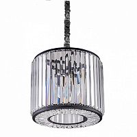люстра welles round d35 черная, прозрачное стеко в Магнитогорске