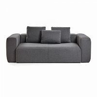 диван blok sofa 2 темно-серый от la forma (ex julia grup) в Магнитогорске