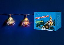 светодиодная гирлянда «колокольчики» 280см rgb (07919) uniel uld-s0280-020/dta rgb ip20 bells в Магнитогорске