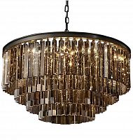 люстра odeon 4 rings smoke черное основание, дымчатое стекло в Магнитогорске