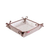 хлебница casy home, 20х20х7 см, коричневая в Магнитогорске