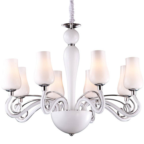 подвесная люстра arte lamp biancaneve a8110lm-8wh в Магнитогорске
